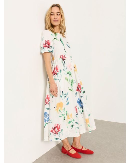 FatFace Brown Fatface Bria Regular Midi Dress