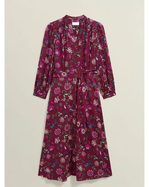 Hobbs Purple Sofia Dress
