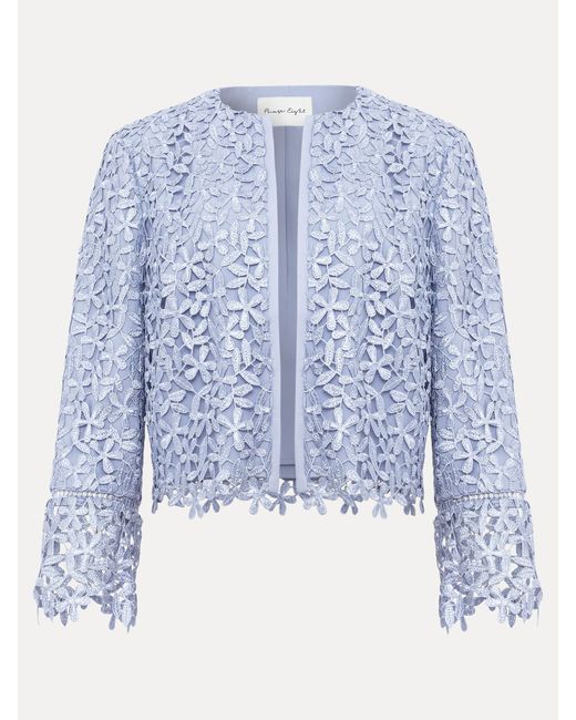 Phase Eight Blue Daisy Jacket