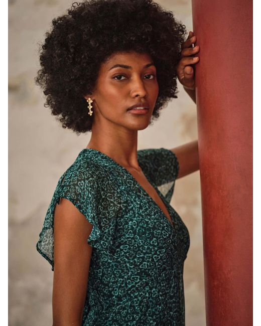 FatFace Green Fatface V & A Fatface Maisie Petite Maxi Dresses