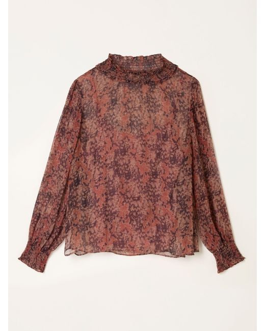 FatFace Red Fatface Jaclyn Blouse