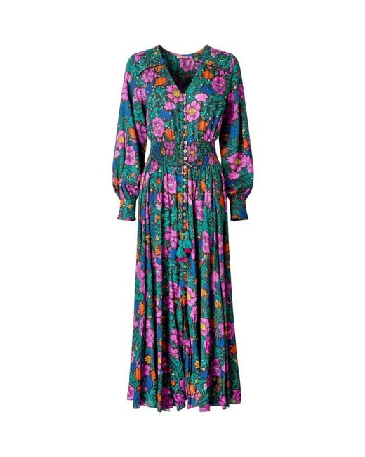 Joe Browns Blue Autumn Floral Maxi Dress