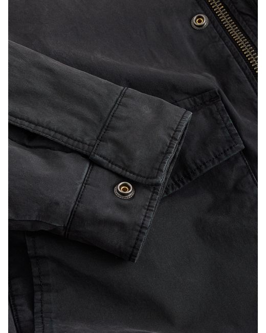 Next Black Cotton Borg Lined Shacket for men