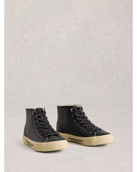 White Stuff Black Stuff Pippa Hi-Top Trainers