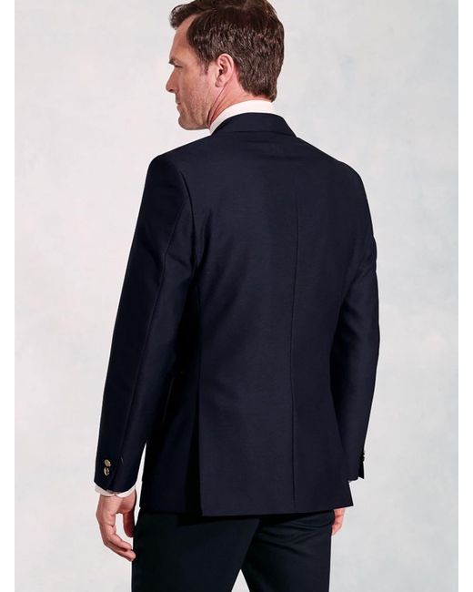 Brook Taverner Blue Wool Blend Blazer for men