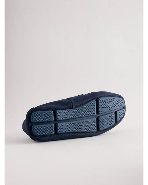 Next Blue Moccasin Slippers for men