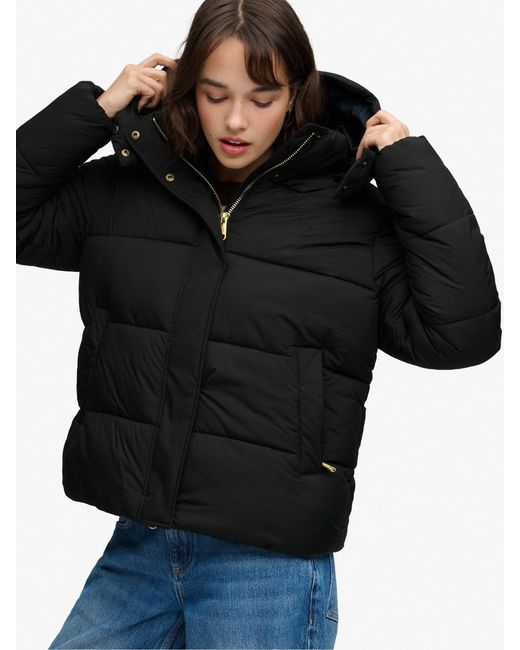 Superdry Black Premium Ripstop Puffer Jacket