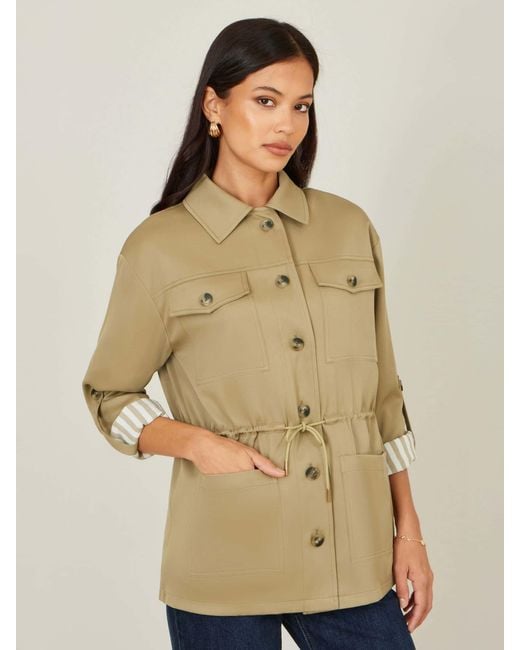 Yumi' Natural Utility Drawstring Jacket