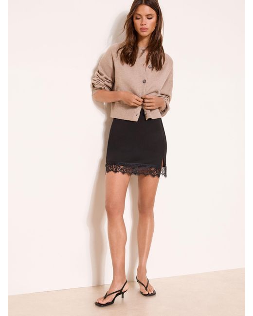 Lipsy Black Split Side Mini Skirt