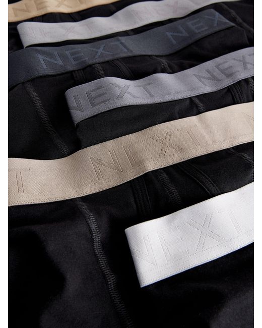 Next Boxershorts Mit A-Front, 8Er-Packmittel in Black für Herren