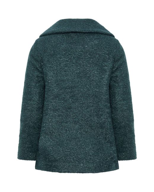 M Com Green Petite Boucle Peacoat