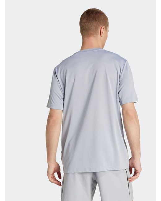 Adidas Blue Tech Apparel T-Shirt for men