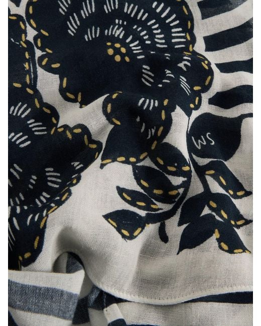 White Stuff White Printed Scarf