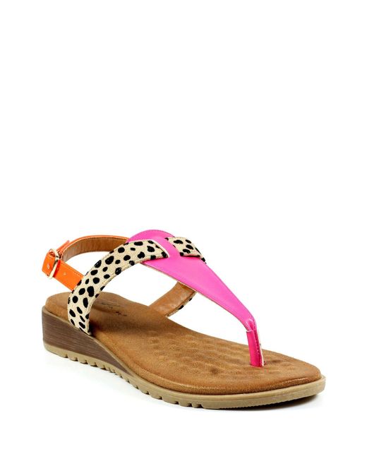 Lunar Multicolor Toe Post Sandals