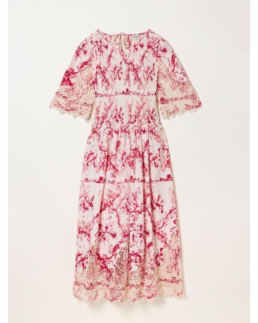 FatFace Pink Fatface Alice Regular Midi Dress