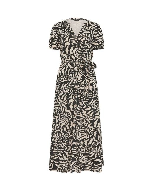 midaxi a line dress Modal A-Line Midaxi Dress in Floral Print - XS
