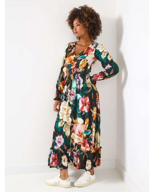 Joe Browns White Floral Jersey Maxi Dress