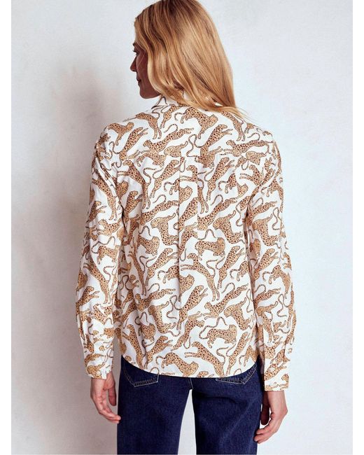 Boden White Sienna Cotton Shirt