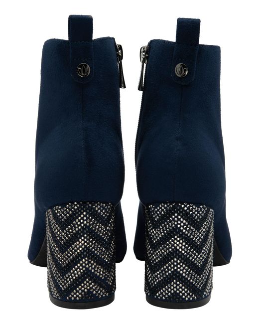Lotus Blue Pointed-Toe Ankle Boots