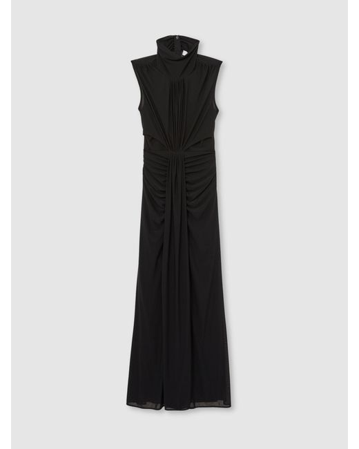 【海外限定】REISSドレス☆Black Daniella Sleeveless Ruched Ma Buy Reiss Black Daniella Ruched Sleeveless Maxi Dress from