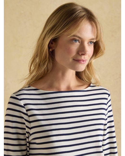 Joules Natural Creme & Marine Gestreift
