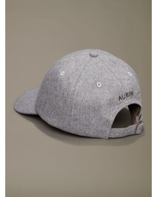 aubi Gray Bagby Flannel Cap for men