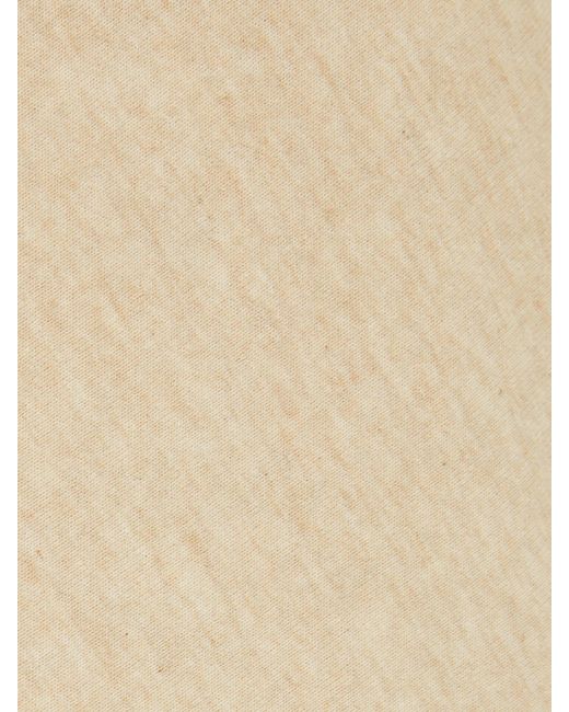 Reiss Natural Amelie - Cream Cotton-blend Jersey Funnel-neck Dress, X-small (us 2)