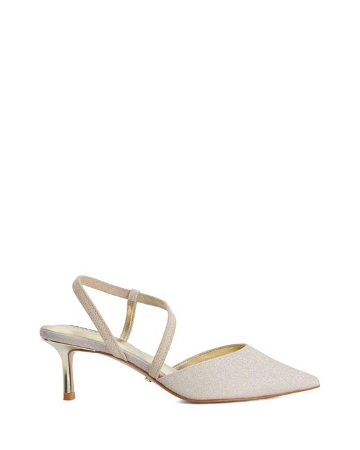 Dune White Charming Lederpumps