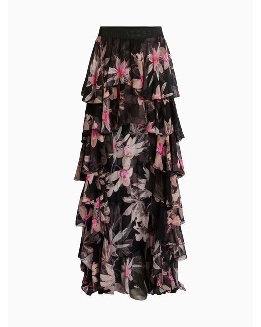 AllSaints White Allsaints Cavarly Maxi Skirteu 38 (Uk 10)