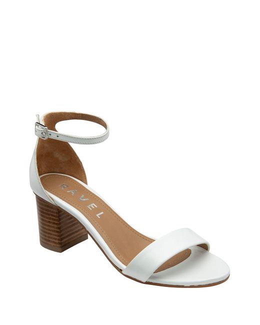 Ravel Metallic Leather Heeled Sandals