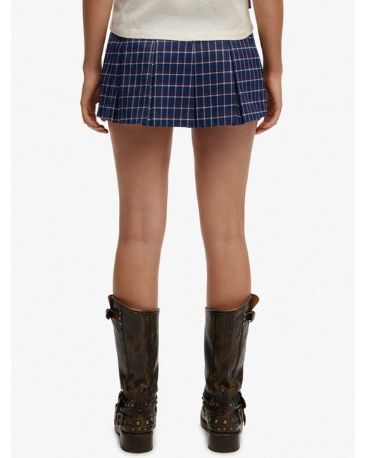 Superdry White Mini Pleated Skort