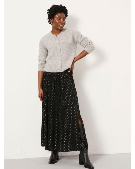 FatFace Black Fatface Harper Midi Skirt