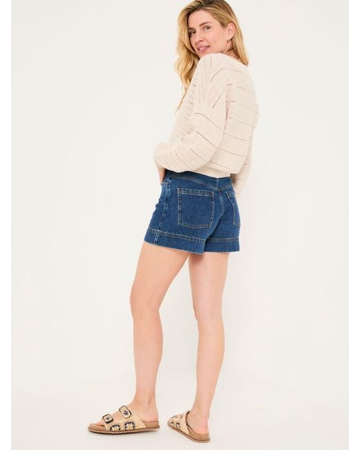 FatFace Blue Fatface Broadway 100% Cotton Denim Shorts