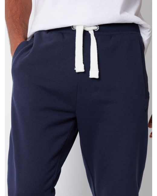 Threadbare Blue Straight Leg Joggers for men