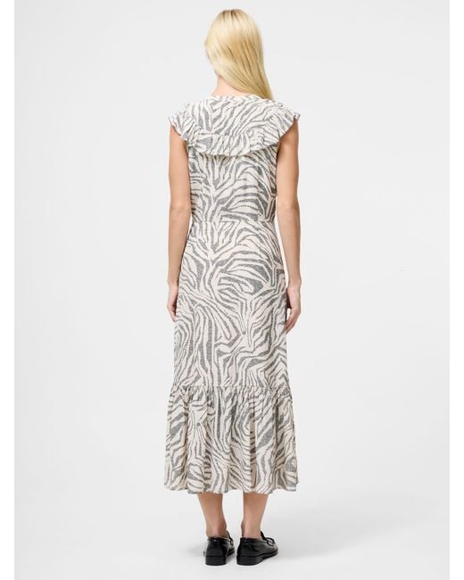 French Connection White Josie Midi Dress