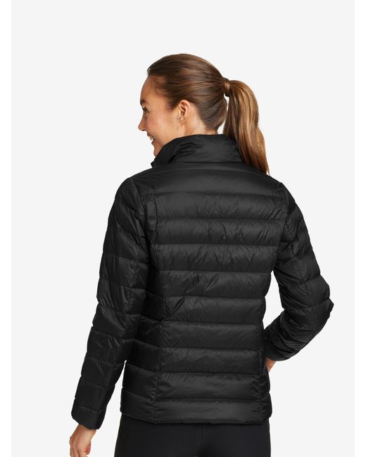 Eddie Bauer Black Cirruslite Daunenjackegroß
