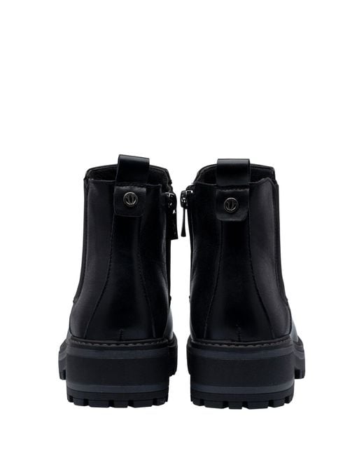 Lotus Black Ankle Boots