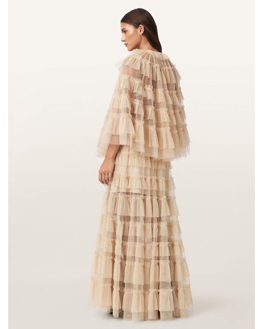 AllSaints Natural Allsaints Aude Ruffle Skirt