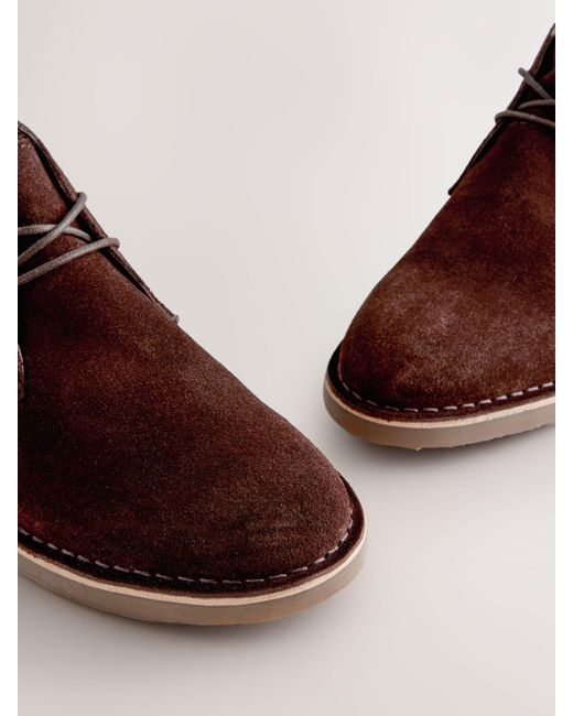 Next Brown Suede Desert Boots for men