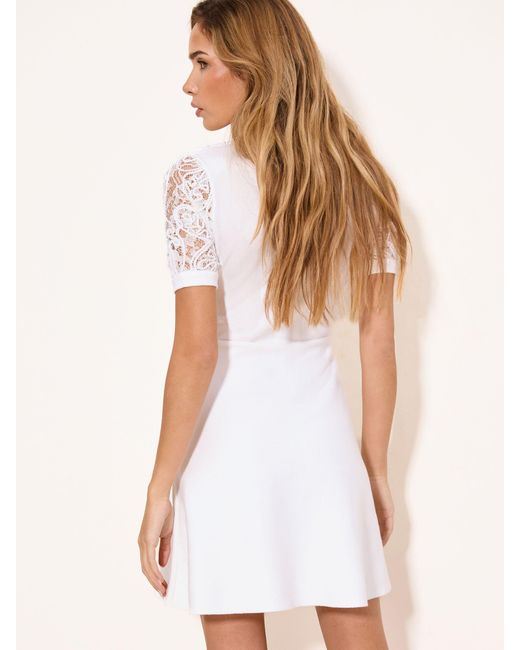 lipsy embroidered dress Lipsy Embroidered High Neck Pencil Dress - JD01728