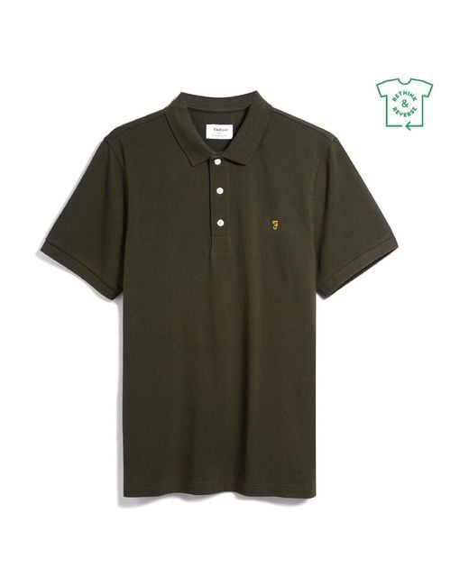 Farah Green Blanes Polo Shirt for men