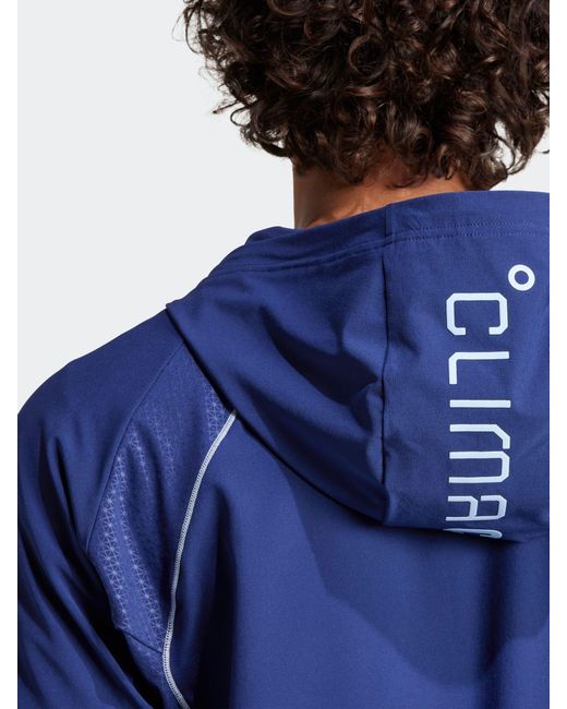 Adidas Blue Tech Apparel Hoodie for men