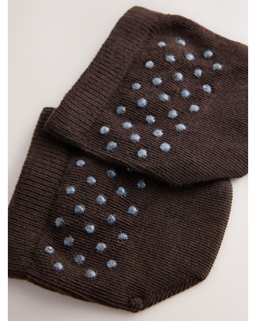 Next Black Chocolate Toe Topper Mule Socks 2 Pack