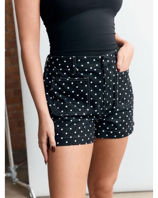 Next Black Patch Pocket Mini Shorts