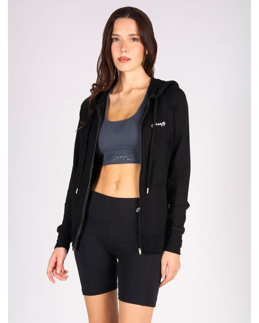 Pineapple Black Zip Up Hoodie Jacket