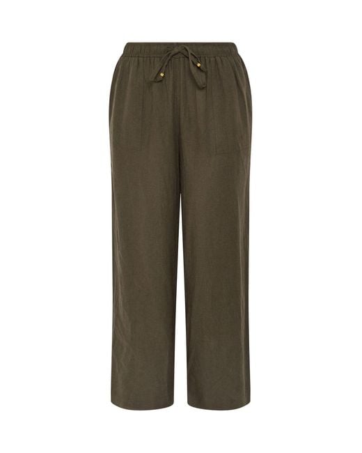 Evans Green Linen Trouser