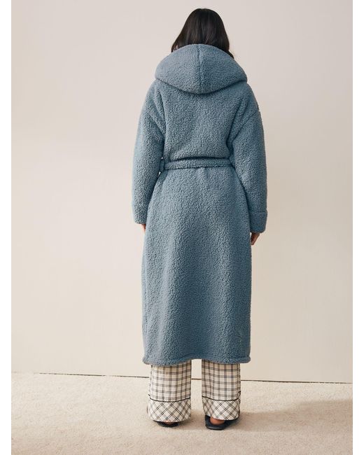 Next Blue Teddy Robe