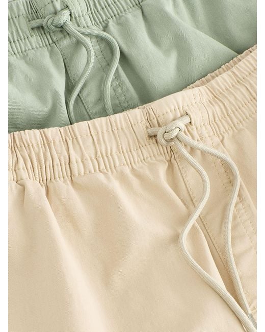 Next Natural Elasticated Waist Shorts 2-Pack for men