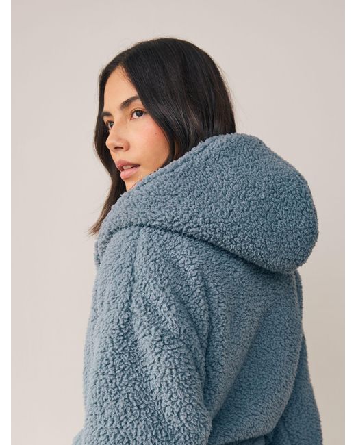 Next Blue Teddy Robe