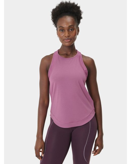 Sweaty Betty Purple Breathe Easy Mesh Run Vest